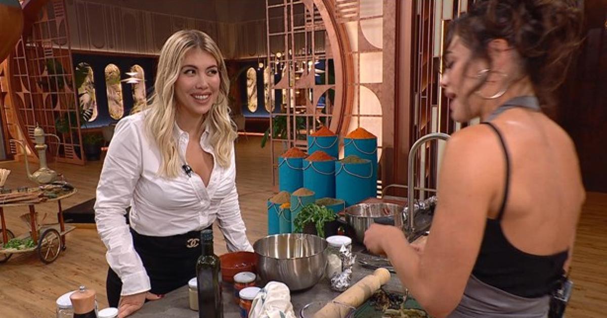 Wanda Nara y Emilia Attias en MasterChef Celebrity