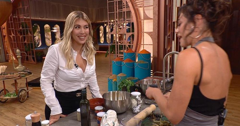 Wanda Nara y Emilia Attias en MasterChef Celebrity