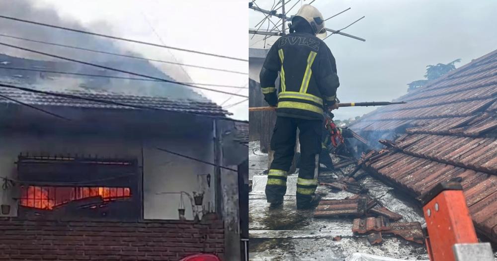 La casa quedó destruida