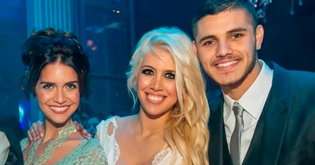Zaira y Wanda con Mauro Icardi en otros tiempos