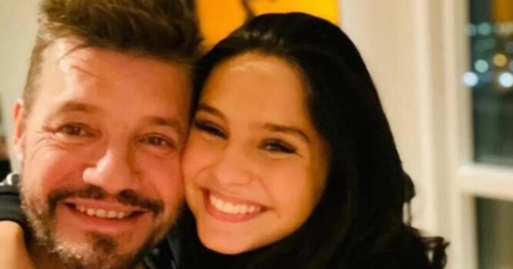 Marcelo Tinelli y su hija Juana