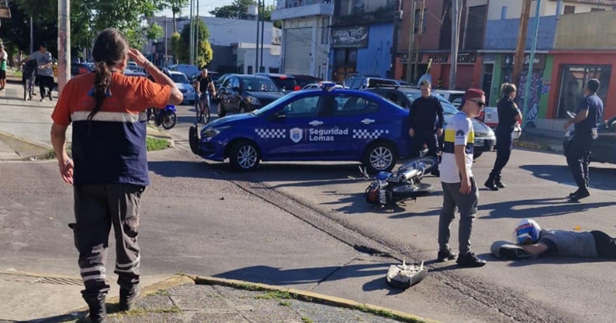 Defensa Civil Emergencias Lomas y la Policía trabajaron en el lugar