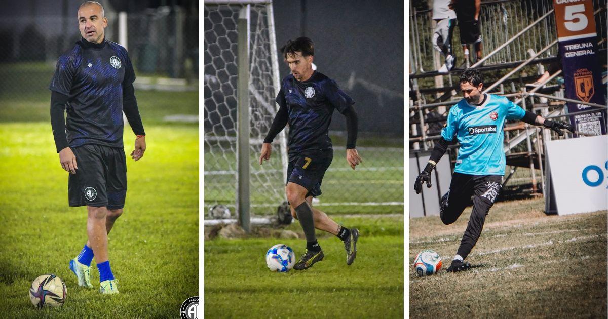 Santiago Silva Pablo Mouche y Cristian Lucchetti en la Copa Potrero