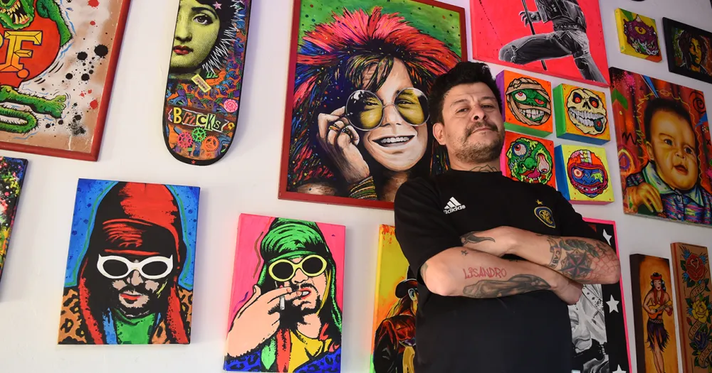He opened a cultural space in his home: What is GarageLand :: News from Lomas de Zamora